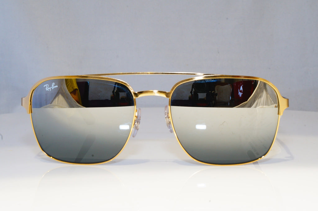 RAY-BAN Mens Mirror Designer Sunglasses Gold EX-DISPLAY RB 3570 001/88 19611