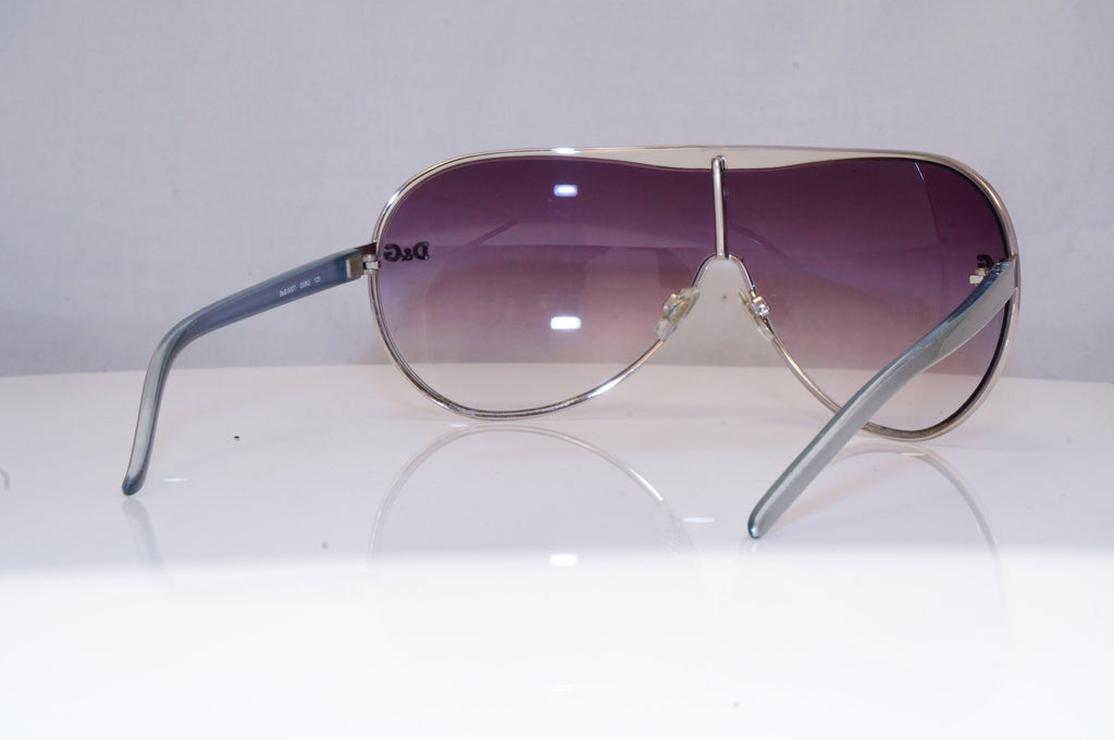 DOLCE & GABBANA Mens Designer Sunglasses Silver Shield D&G 6007 05/8G 18426