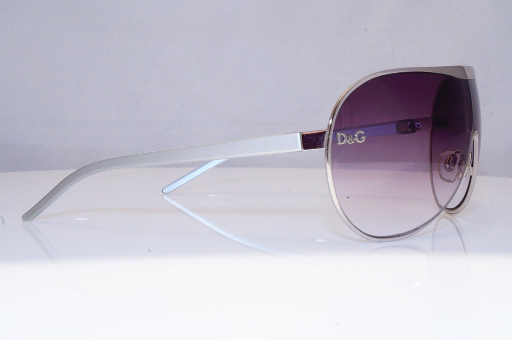 DOLCE & GABBANA Mens Designer Sunglasses Silver Shield D&G 6007 05/8G 18426