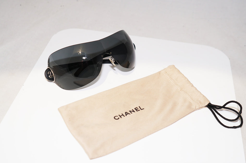 CHANEL Womens Designer Sunglasses Black Shield 6028 C.124/87 14572