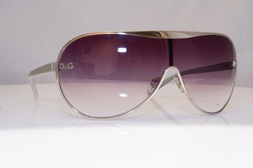 DOLCE & GABBANA Mens Designer Sunglasses Silver Shield D&G 6007 05/8G 18426