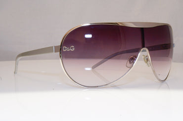 DOLCE & GABBANA Mens Designer Sunglasses Silver Shield D&G 6007 05/8G 18426