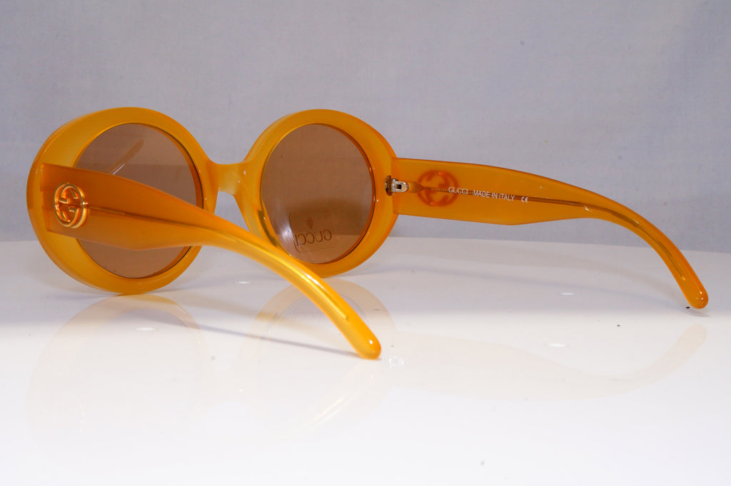GUCCI Womens Vintage 1990 Designer Sunglasses Brown Oval NEW GG 2410 DG6 21297