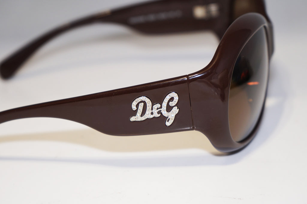 DOLCE & GABBANA Womens Designer Sunglasses Brown Diamante D&G 8045 525/13 15878
