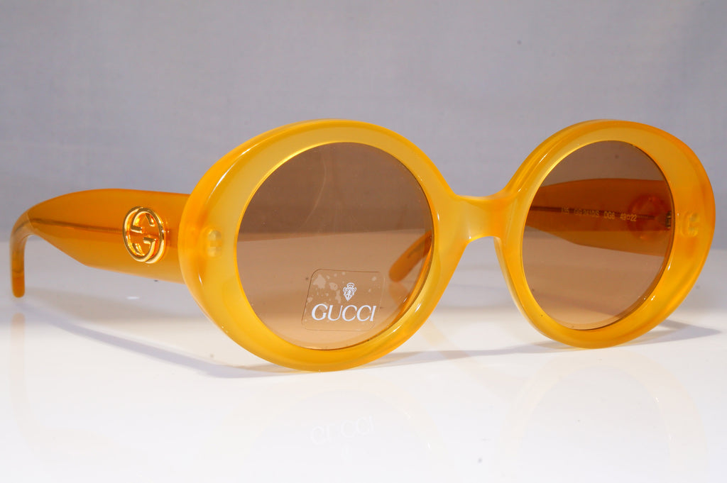 GUCCI Womens Vintage 1990 Designer Sunglasses Brown Oval NEW GG 2410 DG6 21297