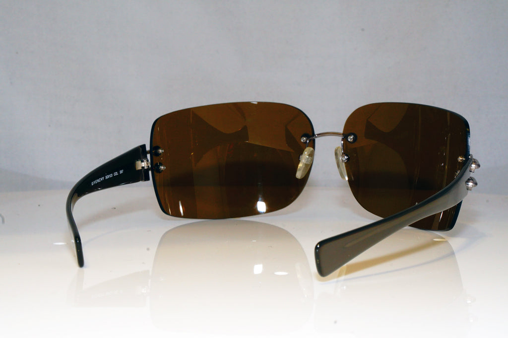 GIVENCHY Womens Oversized Designer Sunglasses Blue Rimless SGV123 COL S57 17205