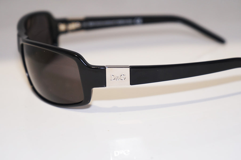 DOLCE & GABBANA Mens Designer Sunglasses Black Wrap D&G 2202 B5 14686