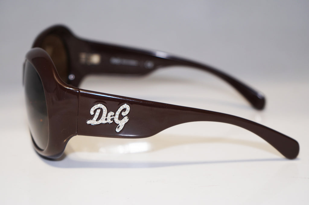 DOLCE & GABBANA Womens Designer Sunglasses Brown Diamante D&G 8045 525/13 15878