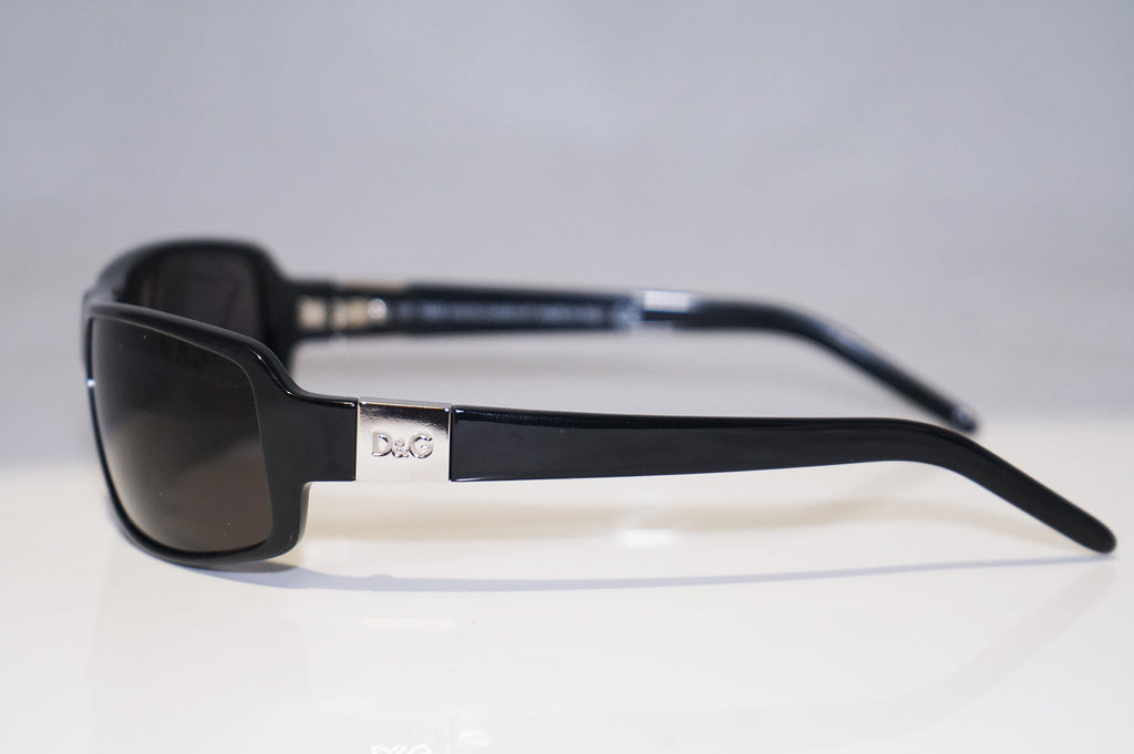 DOLCE & GABBANA Mens Designer Sunglasses Black Wrap D&G 2202 B5 14686