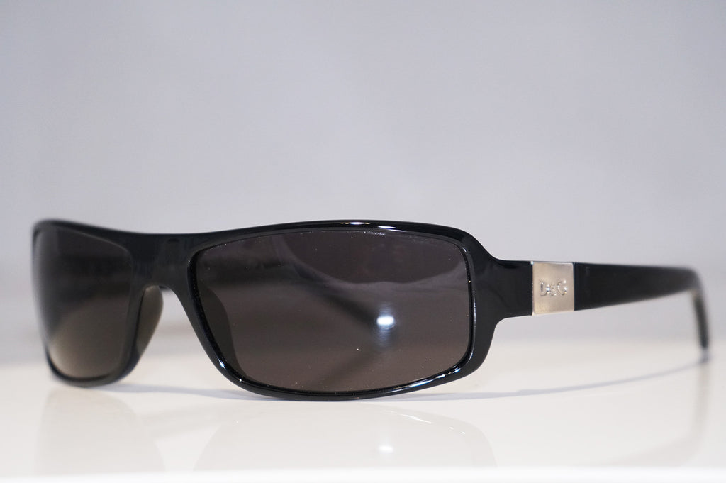 DOLCE & GABBANA Mens Designer Sunglasses Black Wrap D&G 2202 B5 14686