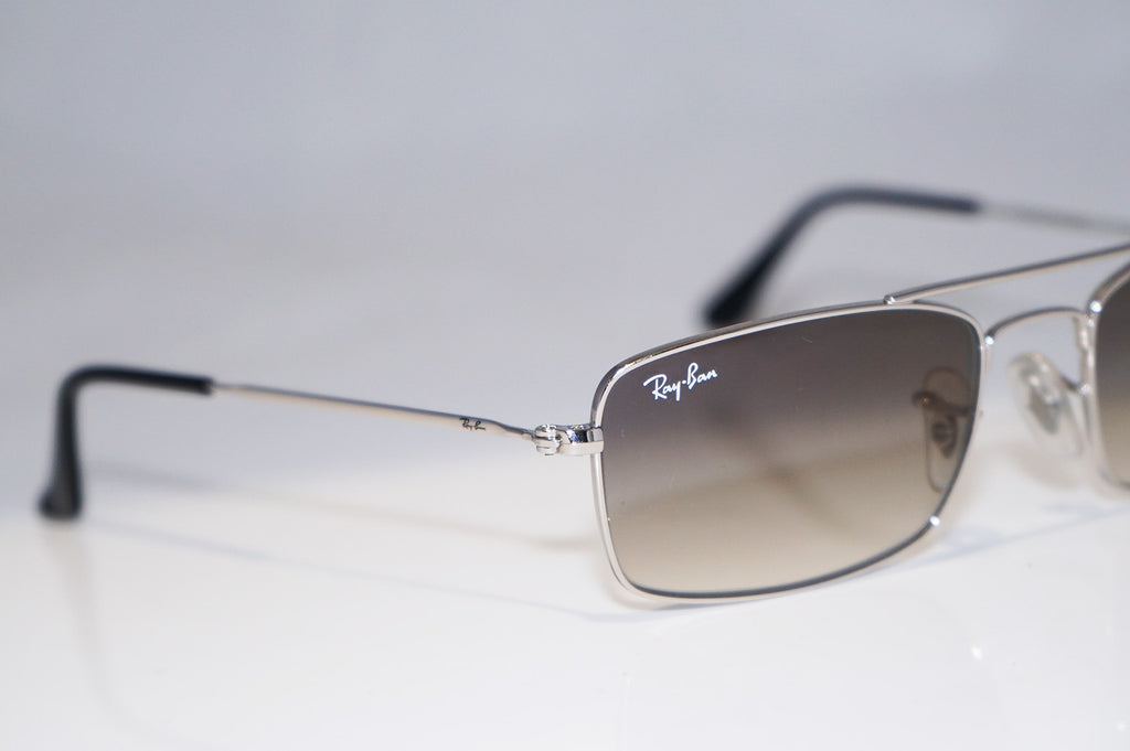 RAY-BAN Vintage Mens Designer Sunglasses Silver Rectangle RB 3309 003/32 14723