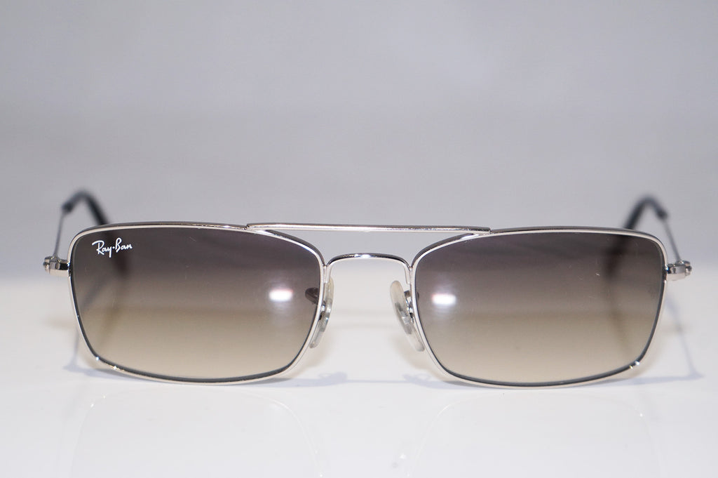 RAY-BAN Vintage Mens Designer Sunglasses Silver Rectangle RB 3309 003/32 14723