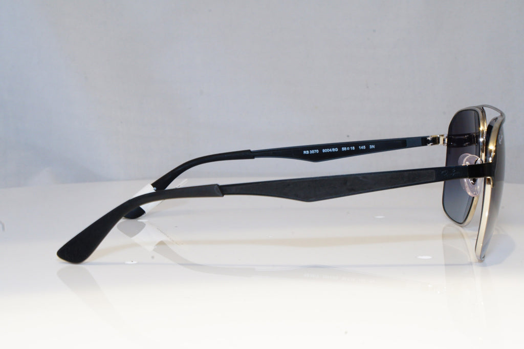 RAY-BAN Mens Designer Sunglasses Black Square RB 3570 9004/8G 19613