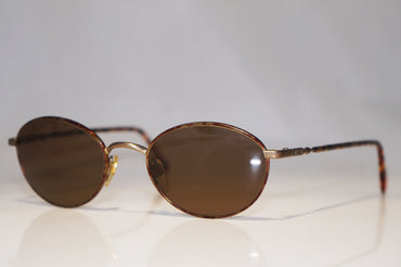 EMPORIO ARMANI 1990 Vintage Mens Designer Sunglasses Brown Round 069 1048 16023