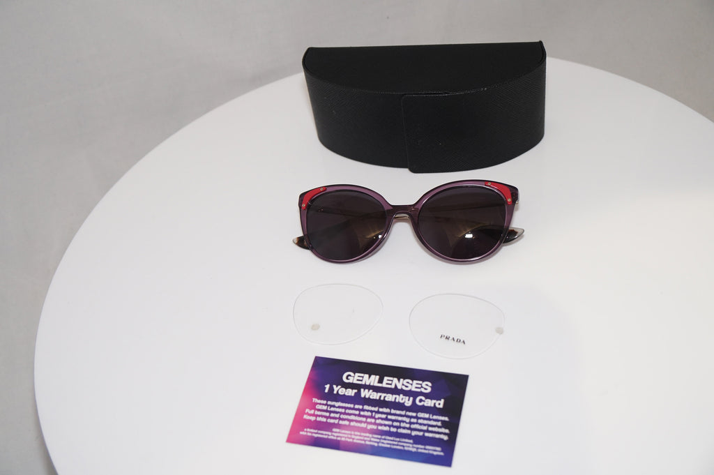 PRADA Womens Designer Sunglasses Purple Cat Eye VPR 12U O4N-101 18150