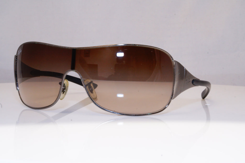 RAY-BAN Mens Designer Sunglasses Silver Shield RB 3392 004/13 18515