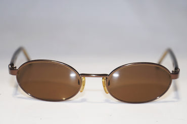 EMPORIO ARMANI 1990 Vintage Mens Designer Sunglasses Brown Round 106 1113 16012