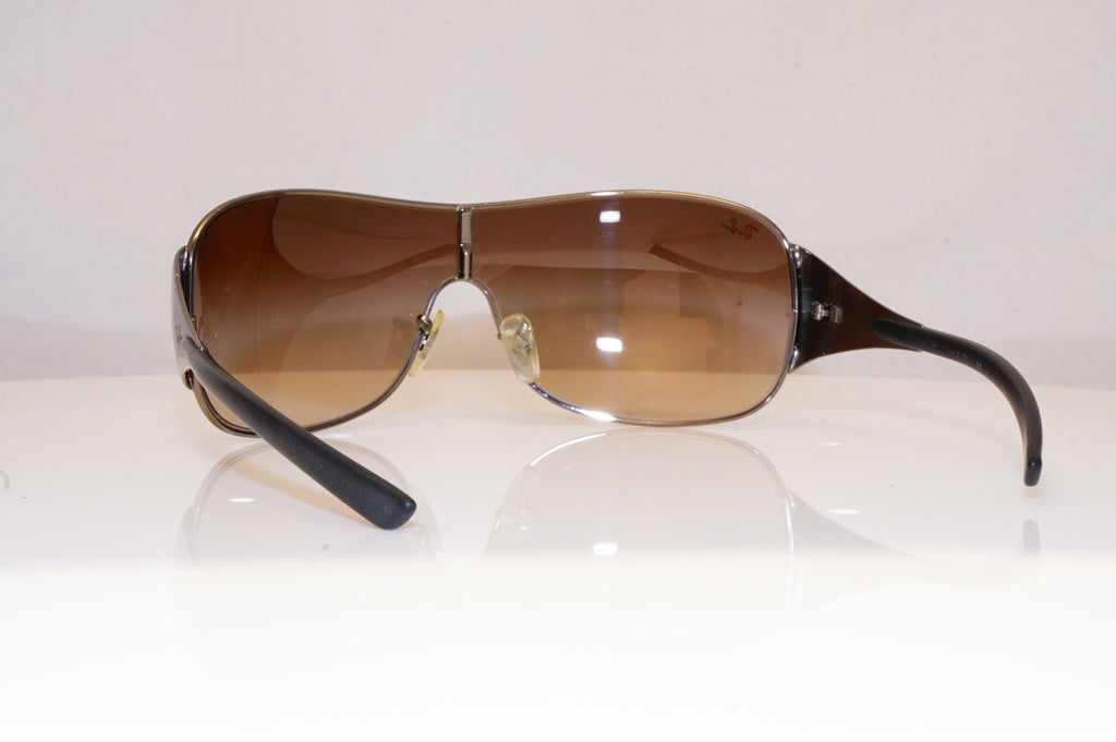RAY-BAN Mens Designer Sunglasses Silver Shield RB 3392 004/13 18515