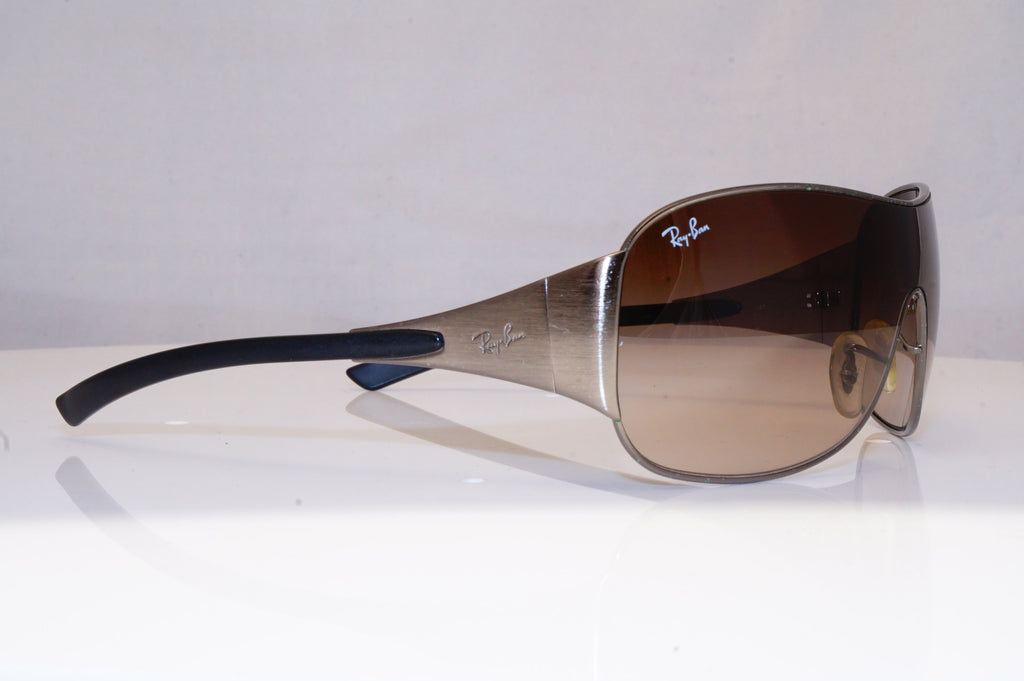 RAY-BAN Mens Designer Sunglasses Silver Shield RB 3392 004/13 18515