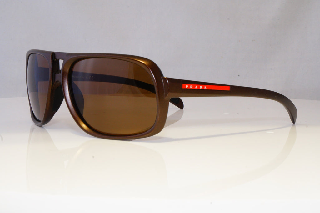 PRADA Mens Designer Sunglasses Brown Square SPS 06L 7Y2-6S1 12113