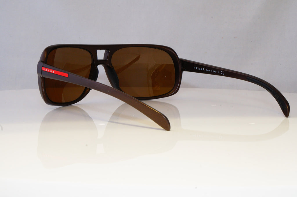 PRADA Mens Designer Sunglasses Brown Square SPS 06L 7Y2-6S1 12113