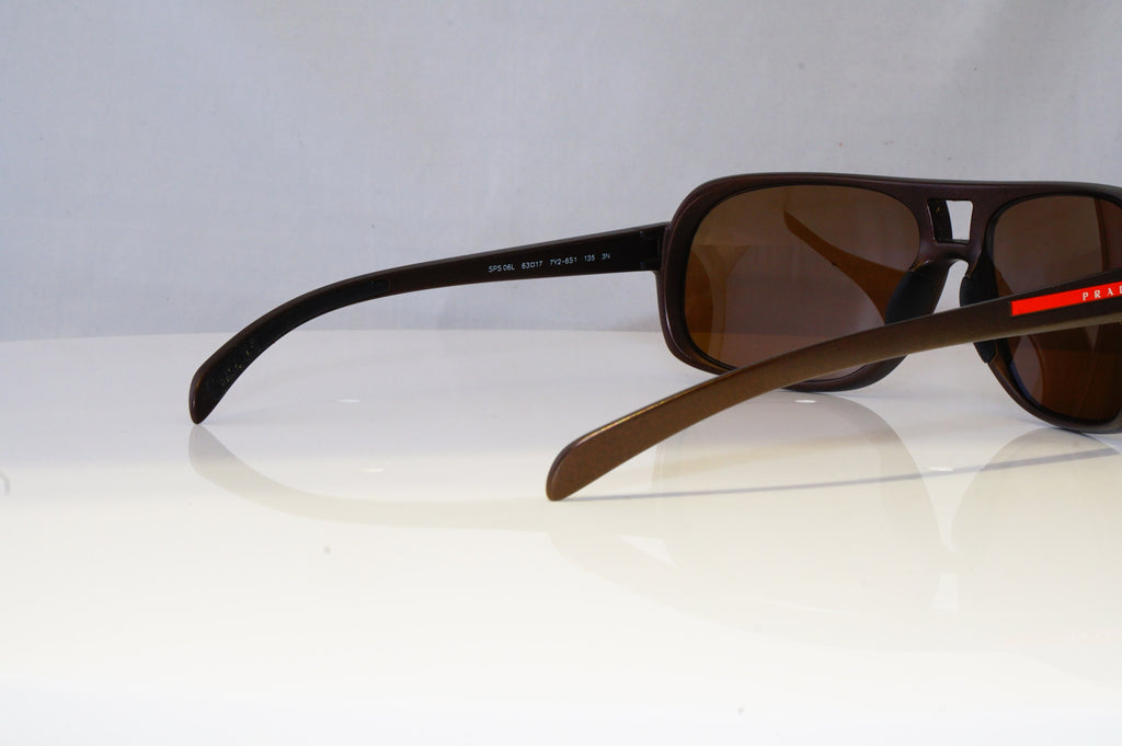 PRADA Mens Designer Sunglasses Brown Square SPS 06L 7Y2-6S1 12113
