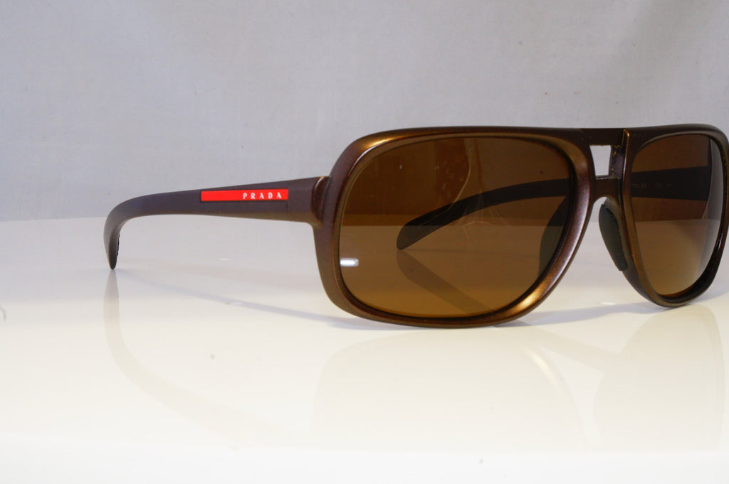PRADA Mens Designer Sunglasses Brown Square SPS 06L 7Y2-6S1 12113