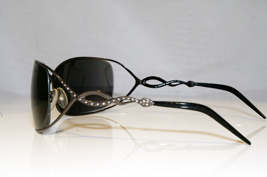 ROBERTO CAVALLI Womens Diamante Designer Sunglasses Black Wrap 217 S 731 16733