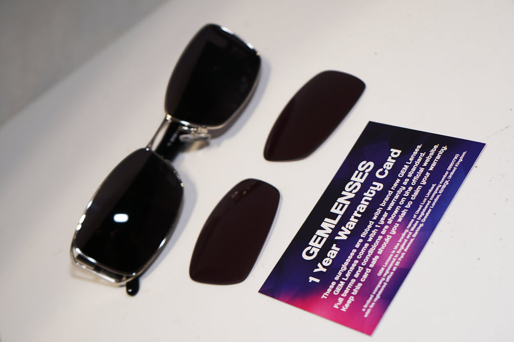 GIVENCHY Womens Designer Diamante Sunglasses Black Rectangle SGV 340S COL 16040