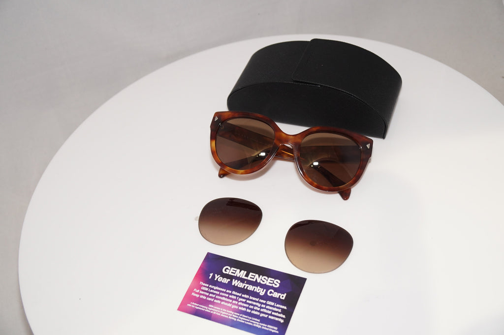 PRADA Womens Oversized Designer Sunglasses Brown Square SPR 17O 4BW-6S1 19384