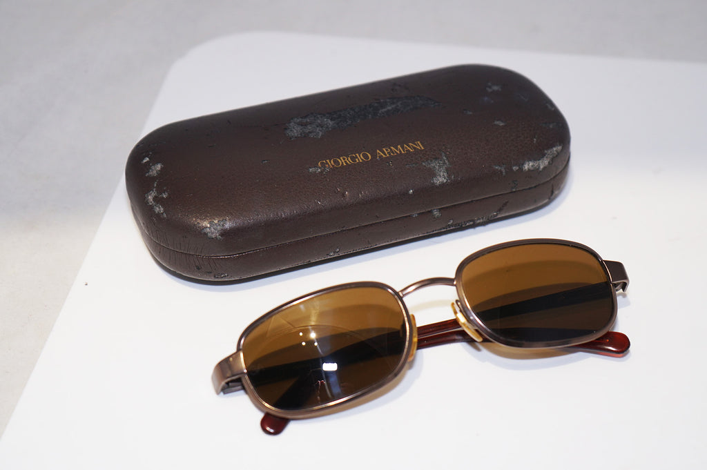 GIORGIO ARMANI 1990 Vintage Mens Designer Sunglasses Copper Oval 669 952 14623