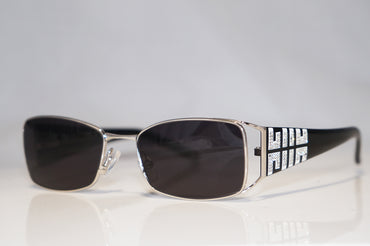 GIVENCHY Womens Designer Diamante Sunglasses Black Rectangle SGV 340S COL 16040