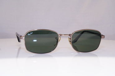 RAY-BAN Mens Vintage 1990 Designer Sunglasses Silver Rectangle W2839 SLV 18552