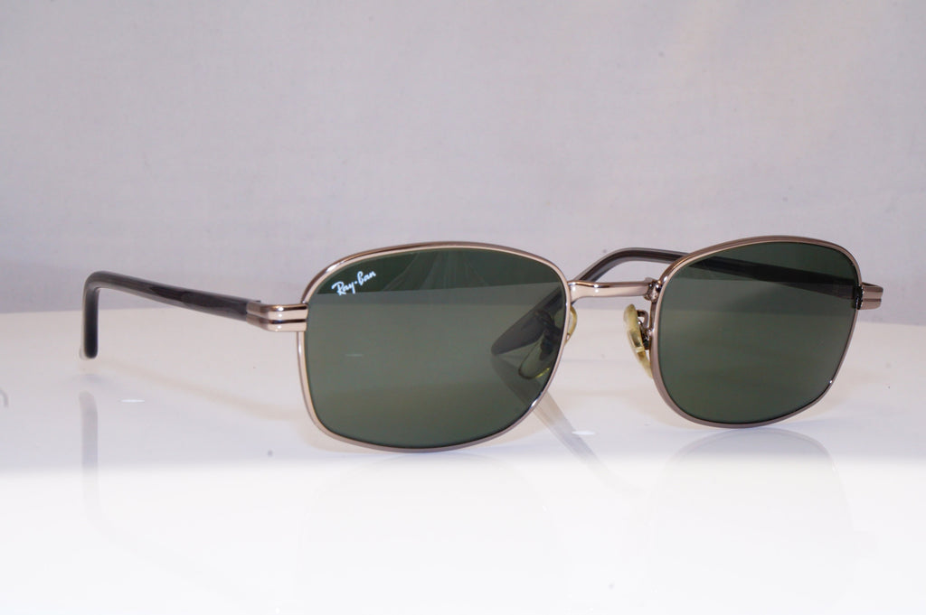 RAY-BAN Mens Vintage 1990 Designer Sunglasses Silver Rectangle W2839 SLV 18552