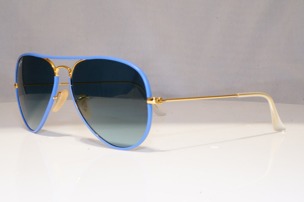 RAY-BAN Mens Sunglasses Blue Pilot AVIATOR FULL COLOR GOLD RB 3025 001/4M 21399