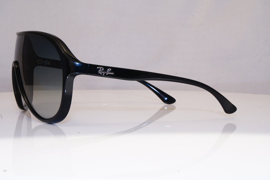 RAY-BAN Mens Vintage 1990 Designer Sunglasses Black Shield RB 4077 601/8G 18521