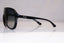 RAY-BAN Mens Vintage 1990 Designer Sunglasses Black Shield RB 4077 601/8G 18521