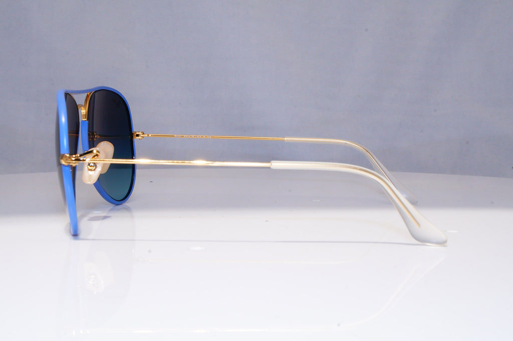 RAY-BAN Mens Sunglasses Blue Pilot AVIATOR FULL COLOR GOLD RB 3025 001/4M 21399