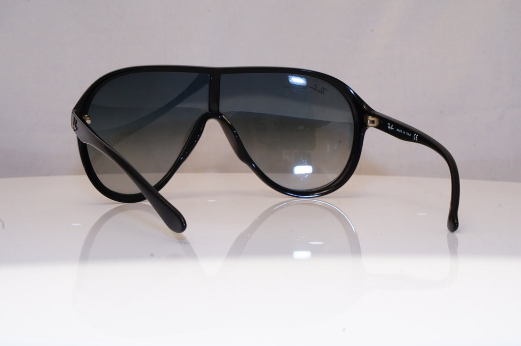 RAY-BAN Mens Vintage 1990 Designer Sunglasses Black Shield RB 4077 601/8G 18521