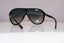RAY-BAN Mens Vintage 1990 Designer Sunglasses Black Shield RB 4077 601/8G 18521