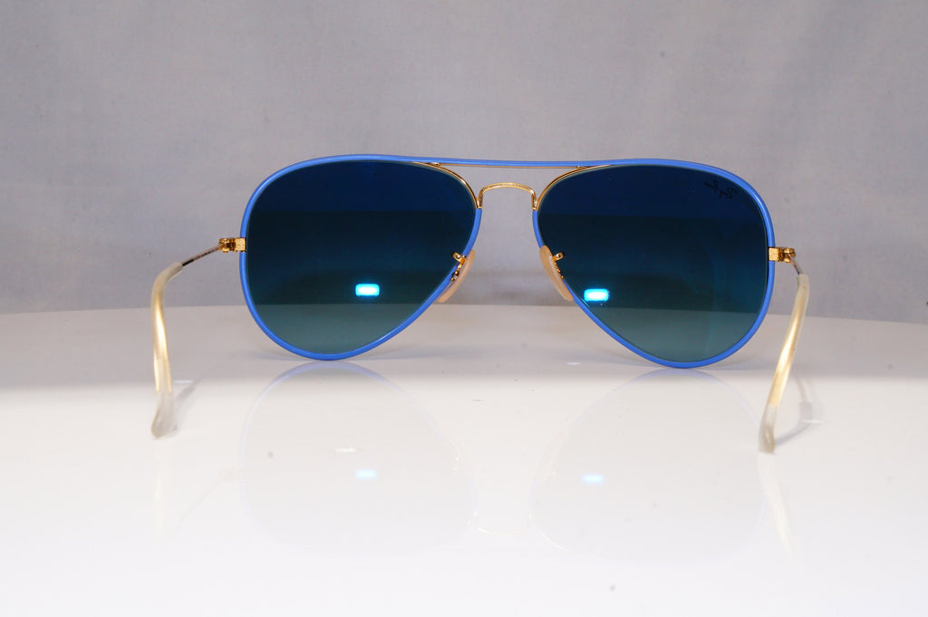 RAY-BAN Mens Sunglasses Blue Pilot AVIATOR FULL COLOR GOLD RB 3025 001/4M 21399