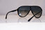 RAY-BAN Mens Vintage 1990 Designer Sunglasses Black Shield RB 4077 601/8G 18521