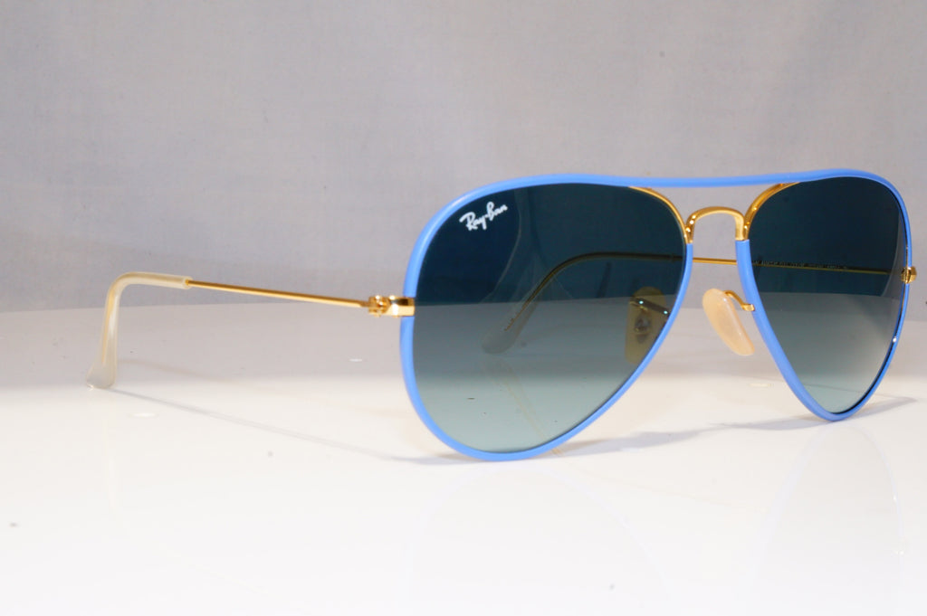 RAY-BAN Mens Sunglasses Blue Pilot AVIATOR FULL COLOR GOLD RB 3025 001/4M 21399