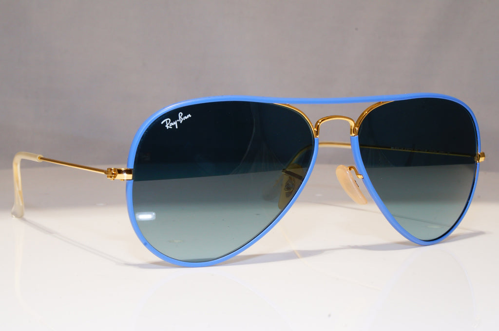 RAY-BAN Mens Sunglasses Blue Pilot AVIATOR FULL COLOR GOLD RB 3025 001/4M 21399