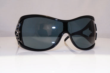 GIVENCHY Mens Oversized Designer Sunglasses Black Shield SGV 632 742K 18506