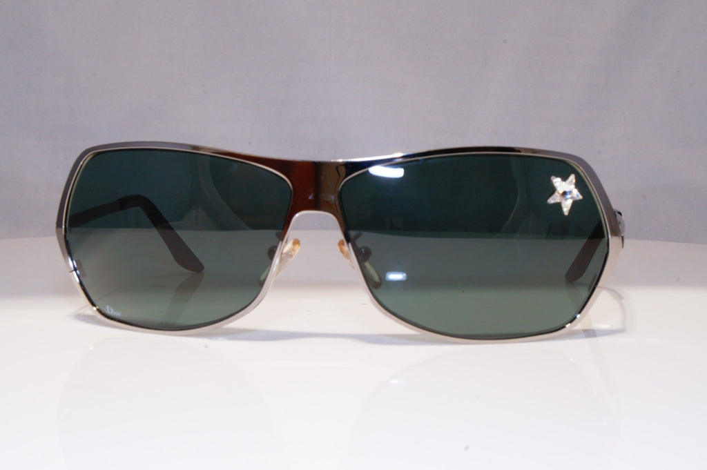 CHRISTIAN DIOR Womens Vintage Sunglasses Silver STAR DIOR SECRET 2 6LB95 21317