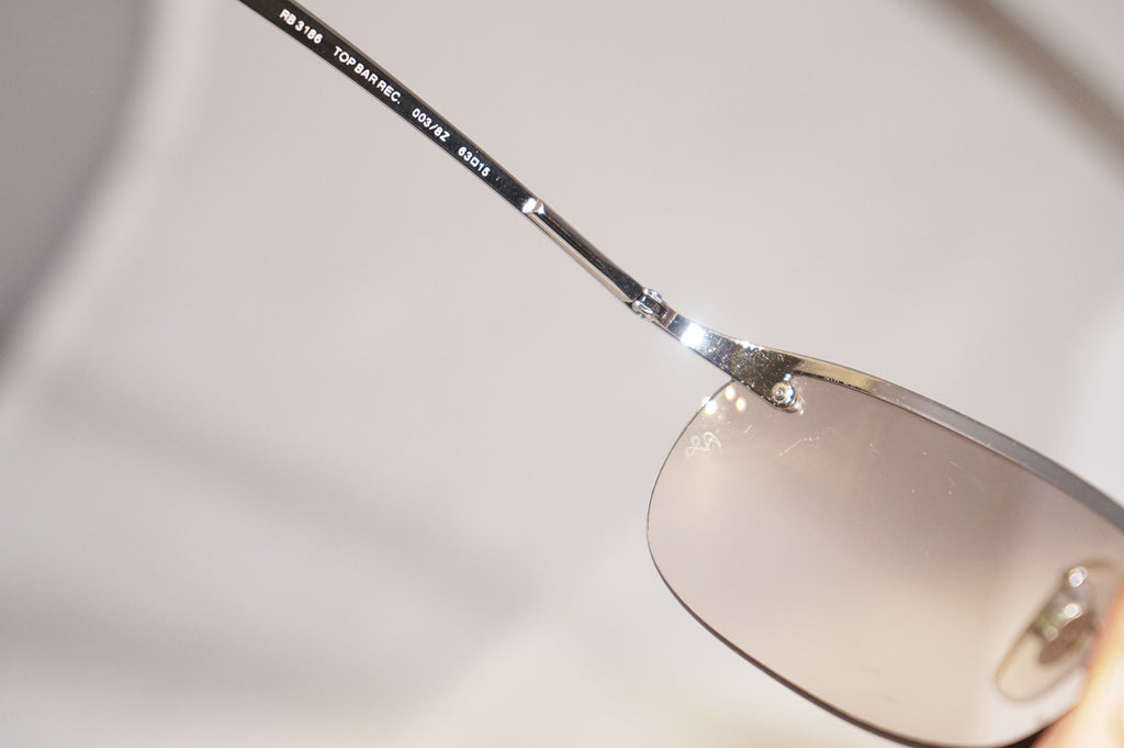 RAY-BAN Vintage Mens Designer Sunglasses Silver Top Bar RB 3186 003/8Z 14765