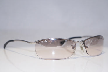 RAY-BAN Vintage Mens Designer Sunglasses Silver Top Bar RB 3186 003/8Z 14765