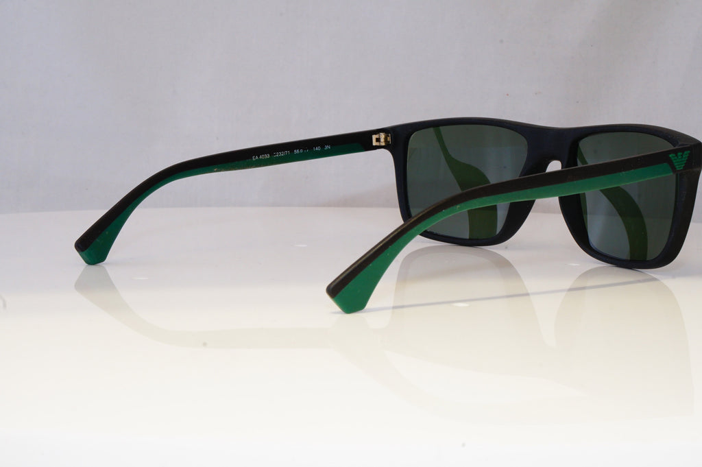EMPORIO ARMANI Mens Designer Sunglasses Green Square EZ 4033 5232/71 18448