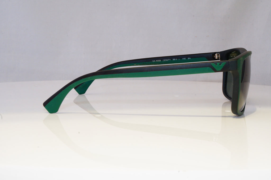 EMPORIO ARMANI Mens Designer Sunglasses Green Square EZ 4033 5232/71 18448